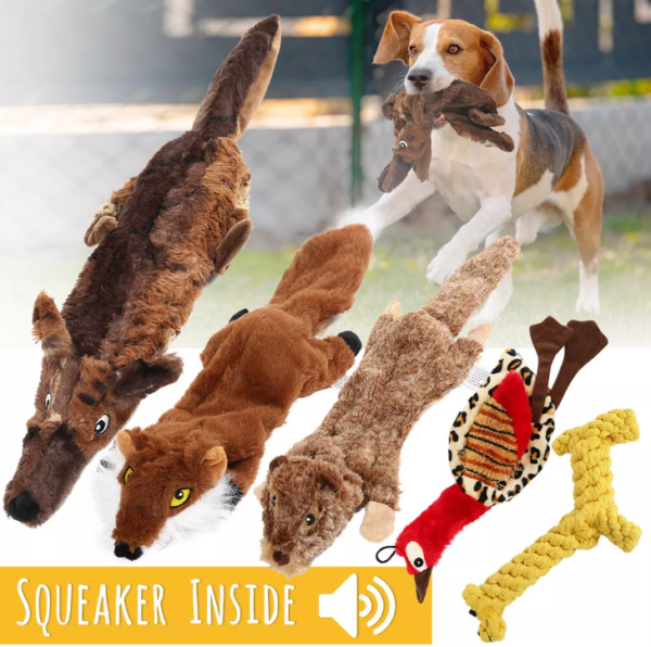 5Pc Dog Squeaky Toys Durable Plush Toy for Puppy Large Small Dogs Pets Squeaker - Image 8