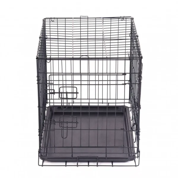 24" Folding Metal Dog Cage Puppy Transport Crate Pet Carrier - Image 3